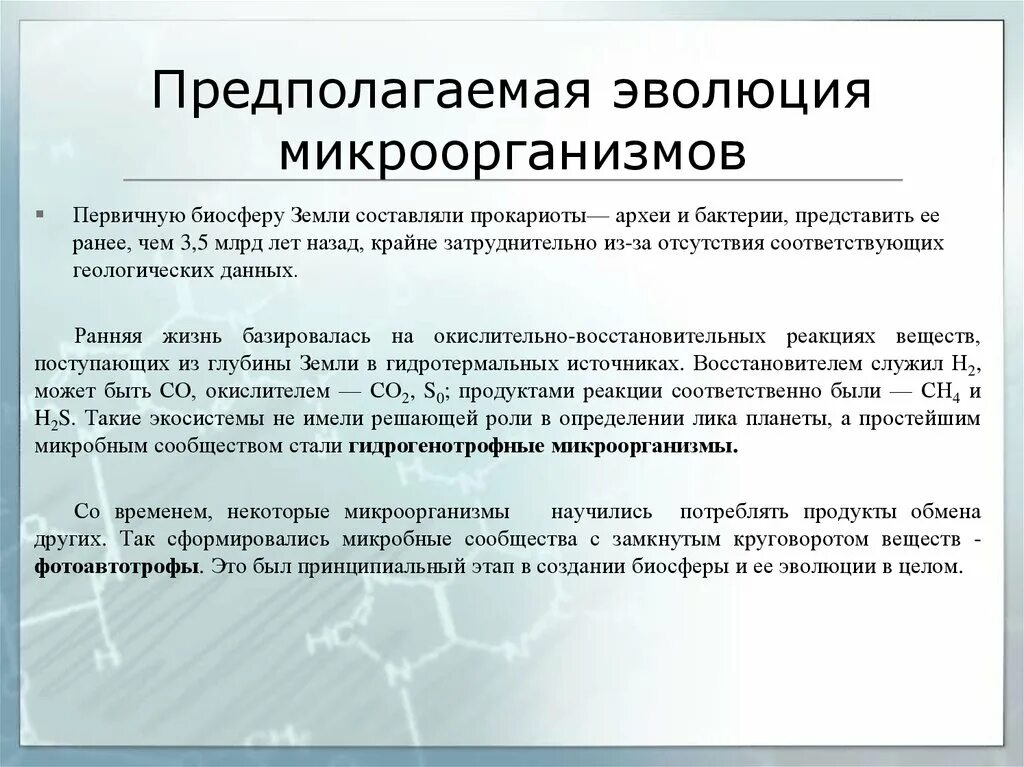 Происхождение бактерий. Этапы эволюции микроорганизмов. Этапы развития бактерий. Основные этапы эволюции микроорганизмов. Эволюция микроорганизмов кратко.