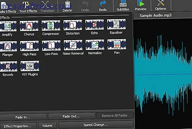 Edit audio effects
