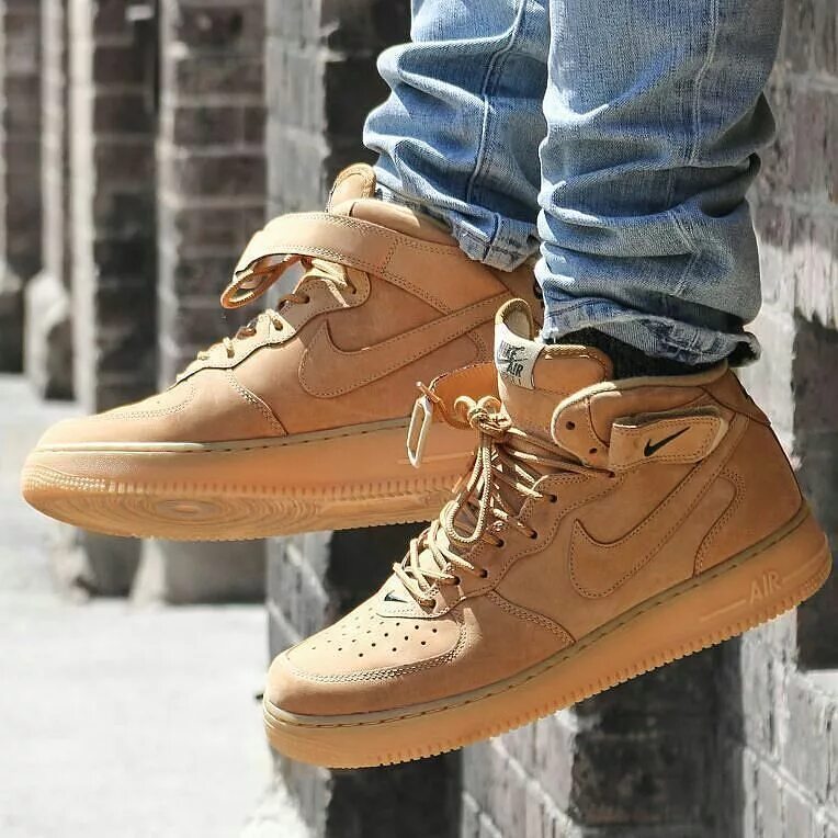 Nike Air Force 1 Mid 07. Nike Air Force 1 Flax. Nike Air Force 1 Mid Wheat. Nike Air Force 1 коричневые.