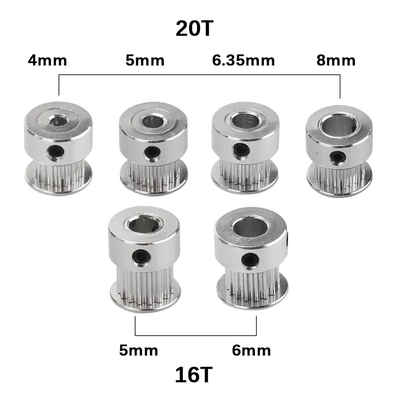 Зубчатый шкив gt2. Зубчатый шкив gt2-6 d6, 16 зубьев. шкив 20 зубов gt2. gt2-10, 20 зубьев, d 6мм.