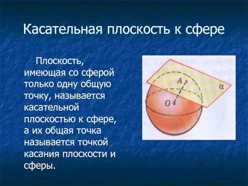 Какая плоскость называется касательной. Касательная плоскость. касательная плоскость к сфере. сфера на плоскости. касательная плоскость к шару.