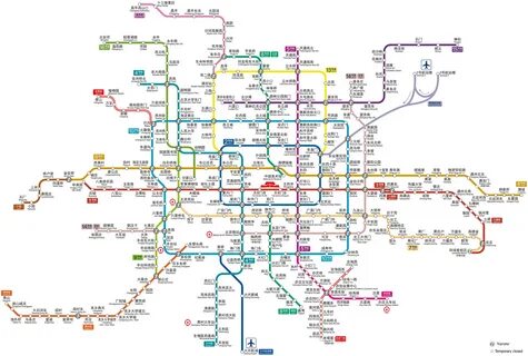 Карта метро китая