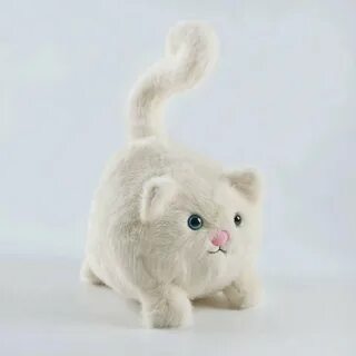 Мягкая игрушка кошка белая