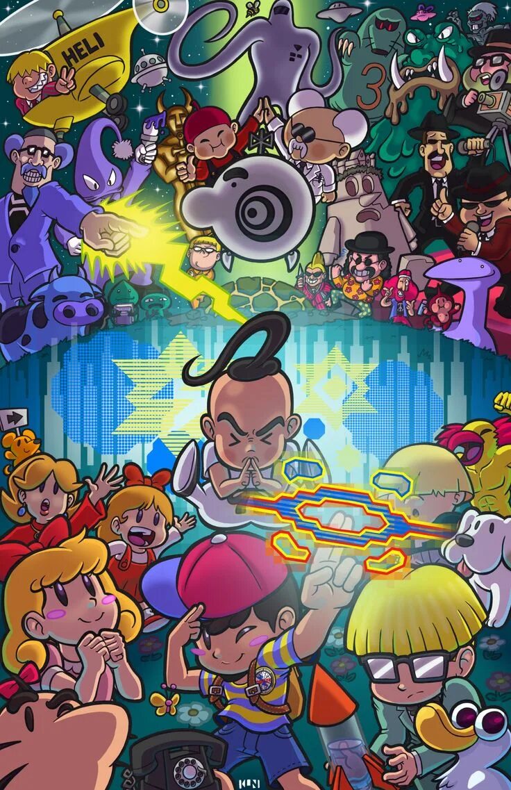 Earthbound (игра). Earthbound 2. Earthbound Nintendo. Earthbound герои.