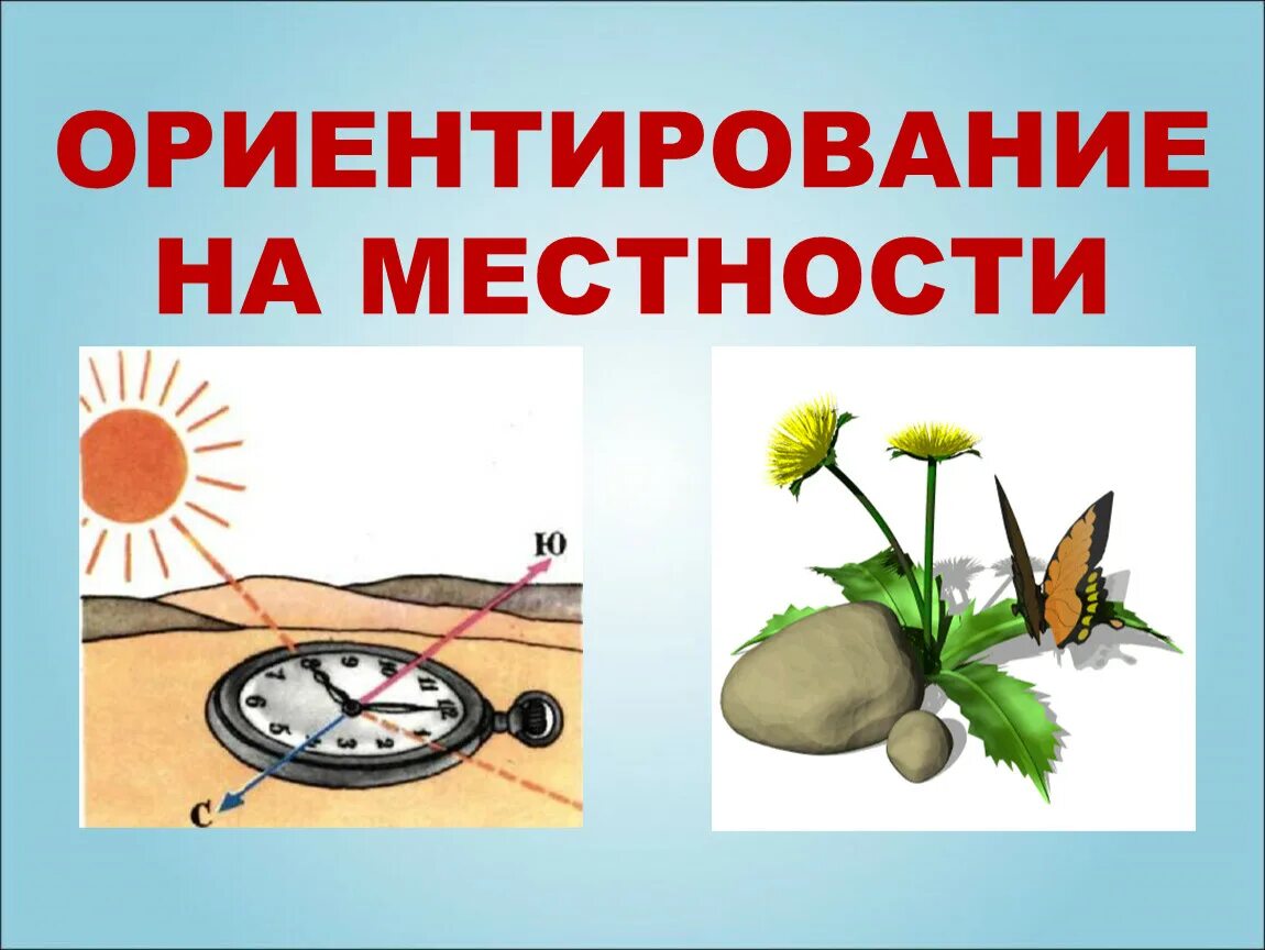 Посмотри вокруг конспект презентация. Ориентирование на местности. Ориентирование на месте. Ориентирование наместносьи. Ориентирование на я местности.