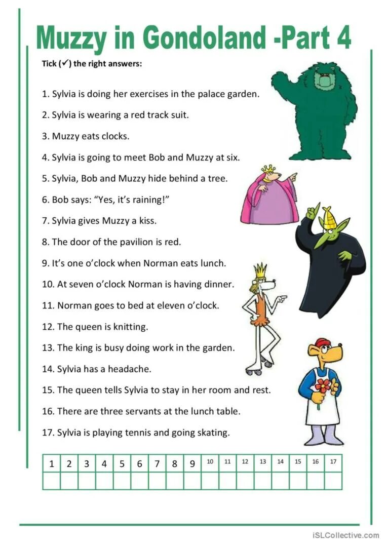 Tick the correct answers