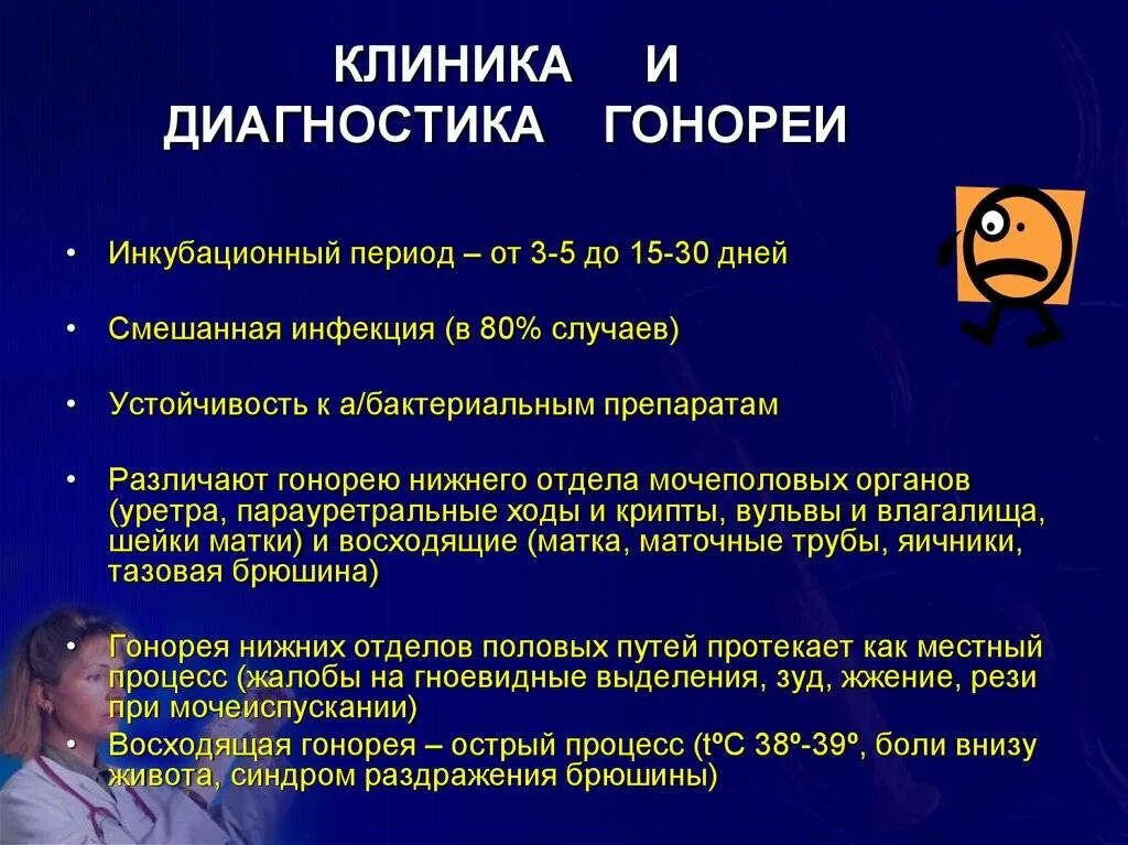 Сколько лечится гонорея. Гонорея инкубационный период. Триппер инкубационный период. Диагноз гонорея.