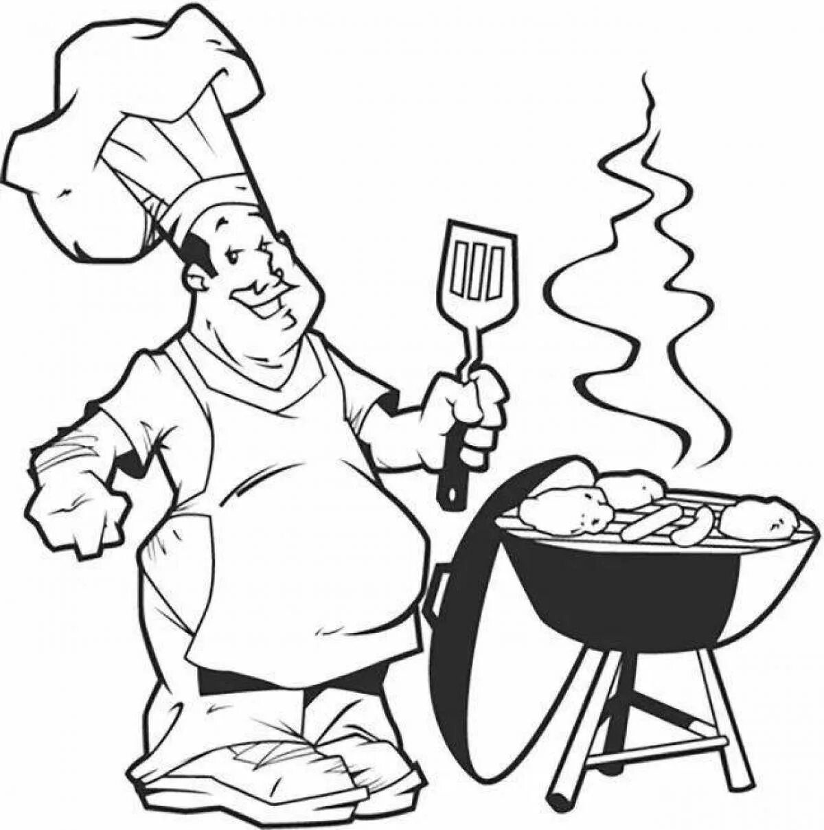 Повар шашлыки