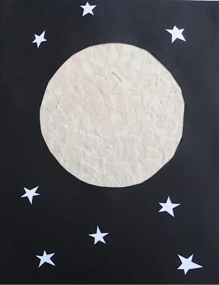 Поделка Луна. Луна из бумаги. Макет Луны. Луна поделка для детей.