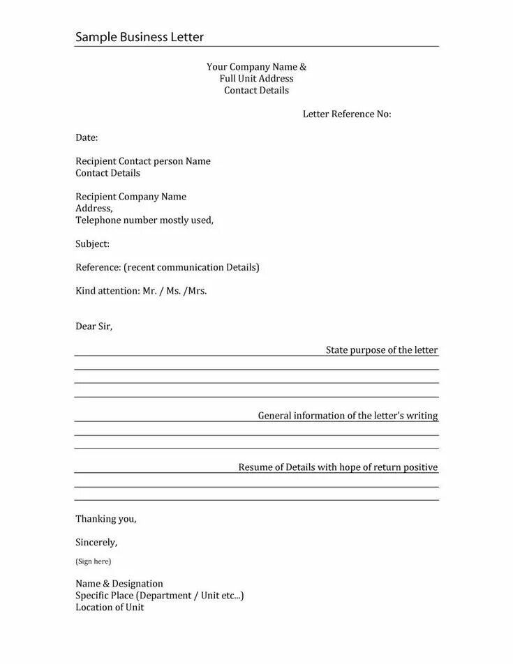 Forms letters