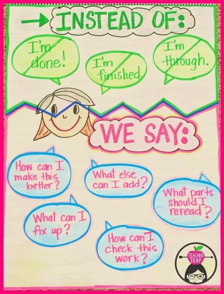 Instead of saying