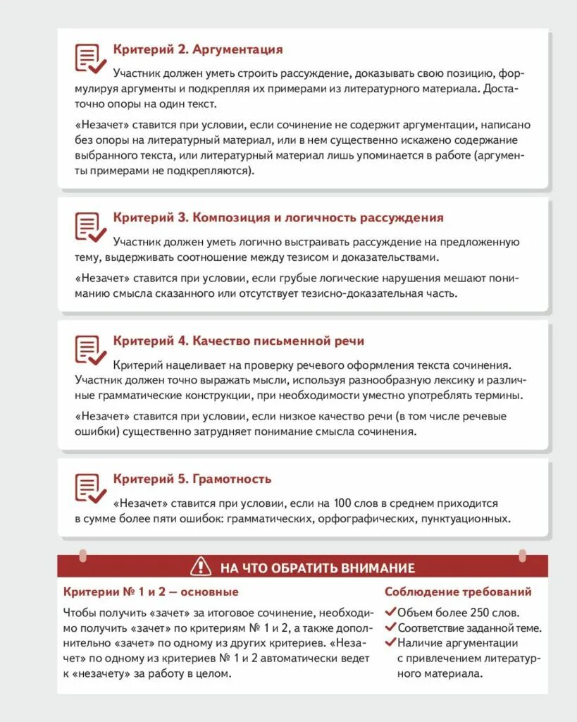 Ошибки в итоговом сочинении