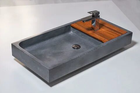 Раковина из бетона