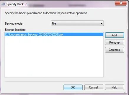 Full backup