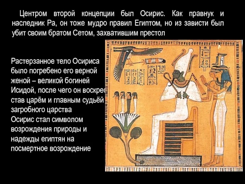 Какое растение египтяне посвятили богу осирису древние