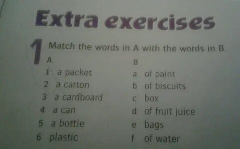 Extra exercises