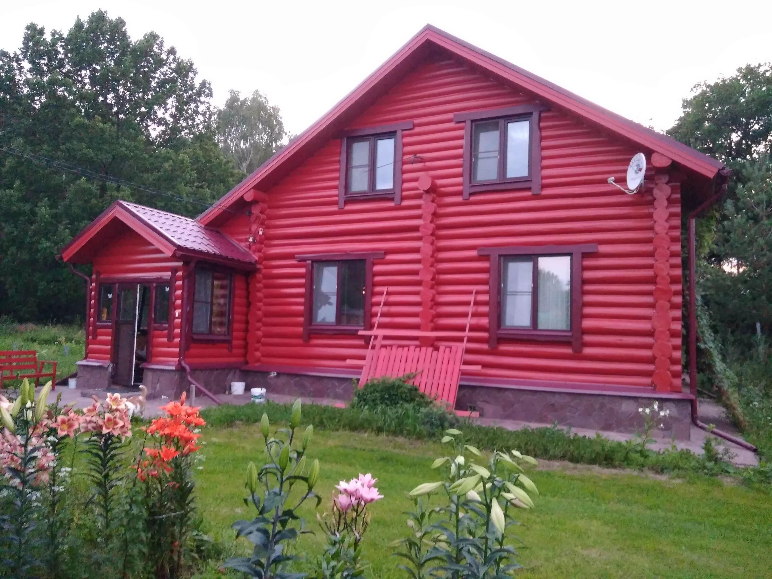 Какой краской покрасить старый деревянный дом. Цвета домов из бревна. Красный деревянный дом. Окрашенный деревянный дом. Деревянный дом красного цвета.
