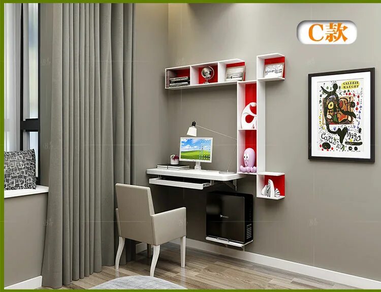 письменный стол на стену. навесной письменный стол. настенный стол minimal wall desk. Orange22 стол навесной. письменный стол прикрепленный к стене.