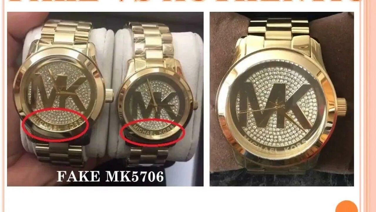 Как отличить подделку часов. Michael Kors часы 258801.