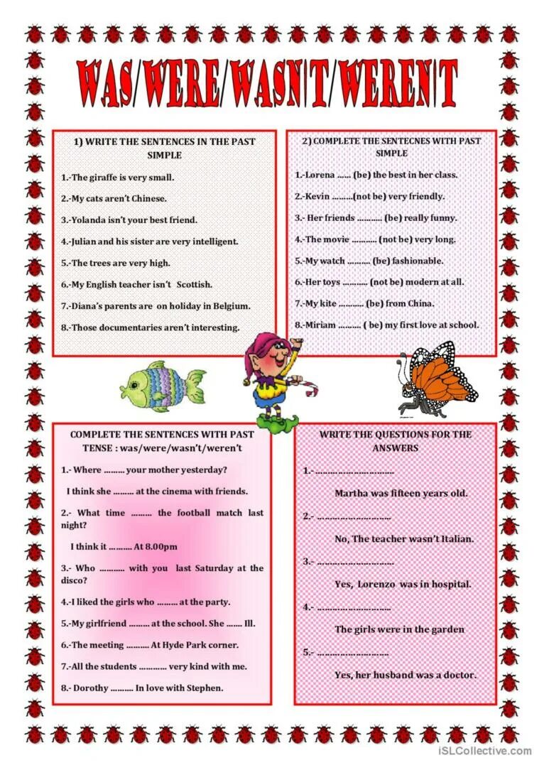 Was were worksheets pdf. Past simple. was were упражнения. was were упражнения worksheets. past simple was were упражнения worksheet.