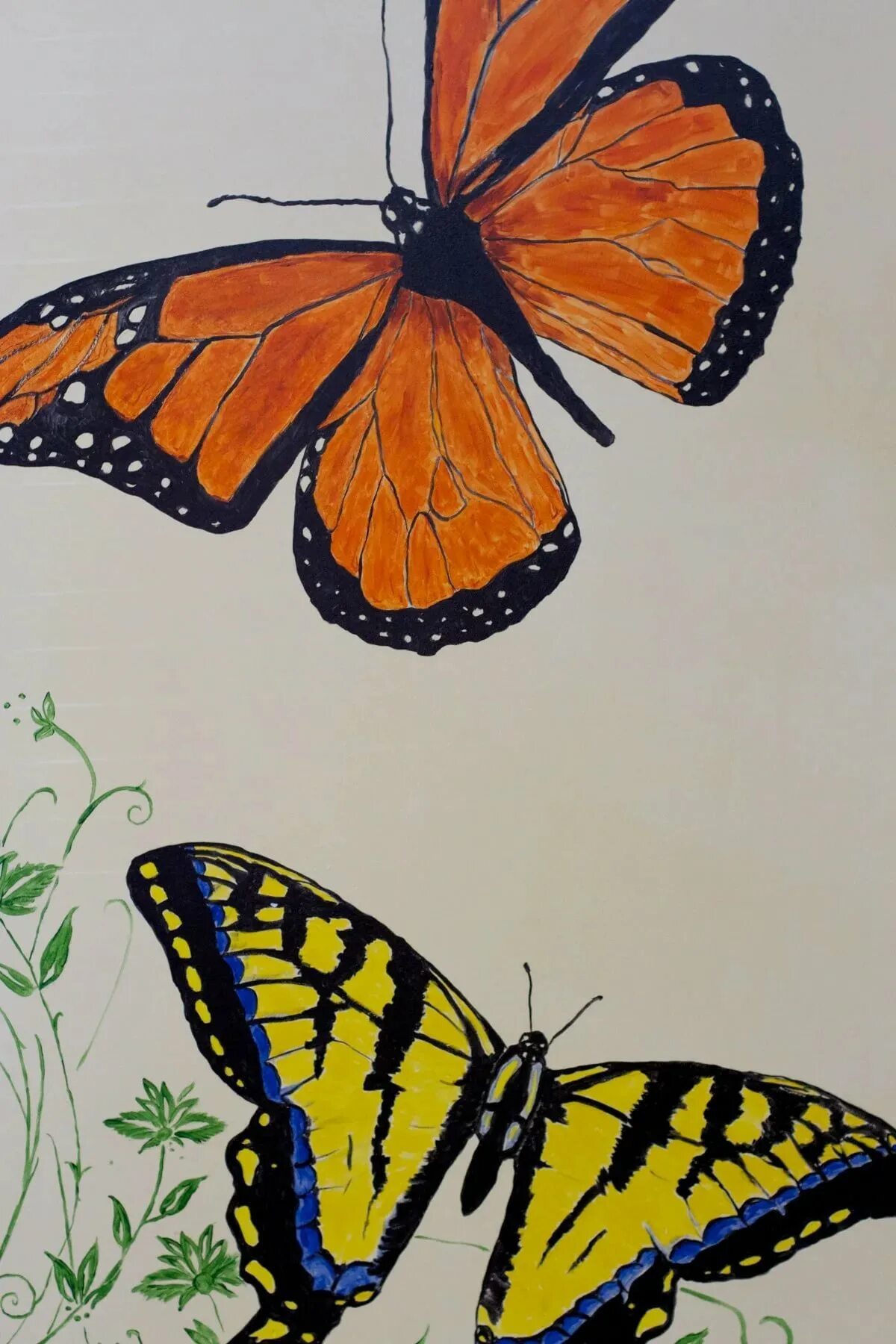Мир бабочек рисунок