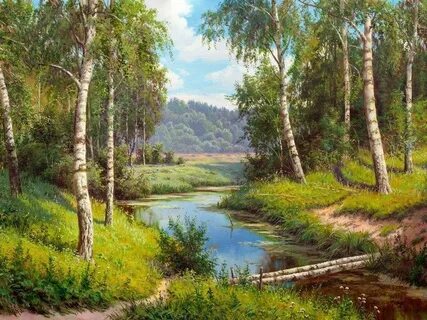 Картины по номерам река