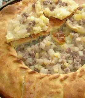 Зур беляш с мясом и картошкой
