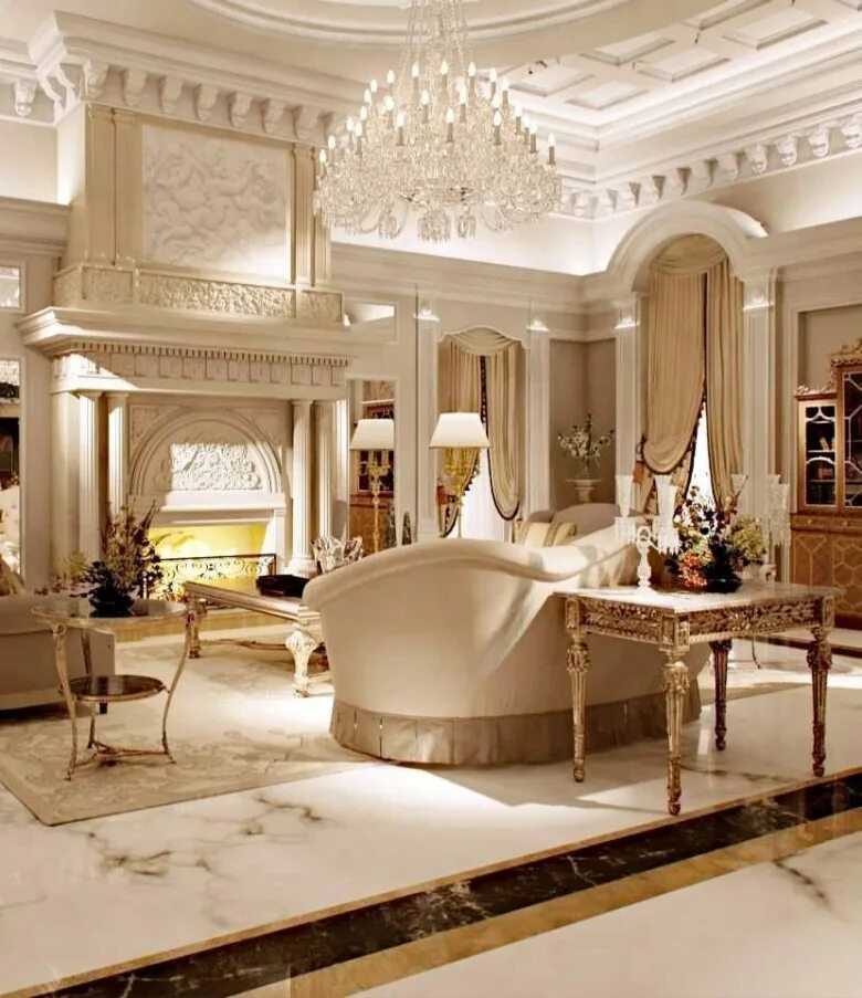 гостиная в королевском стиле. роскошь форм. элитный интерьер. яхта шейха абу даби. холл лакшери от антонович.
