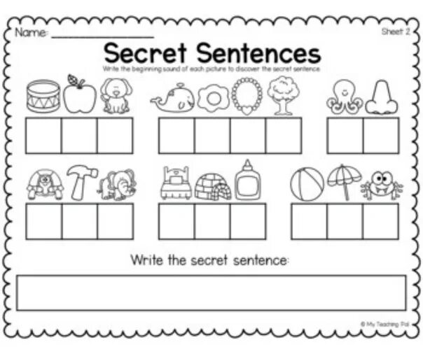 Secret sentence. Secret sentences game. Secret sentences Worksheets. Write the Secret sentence. The secret word is