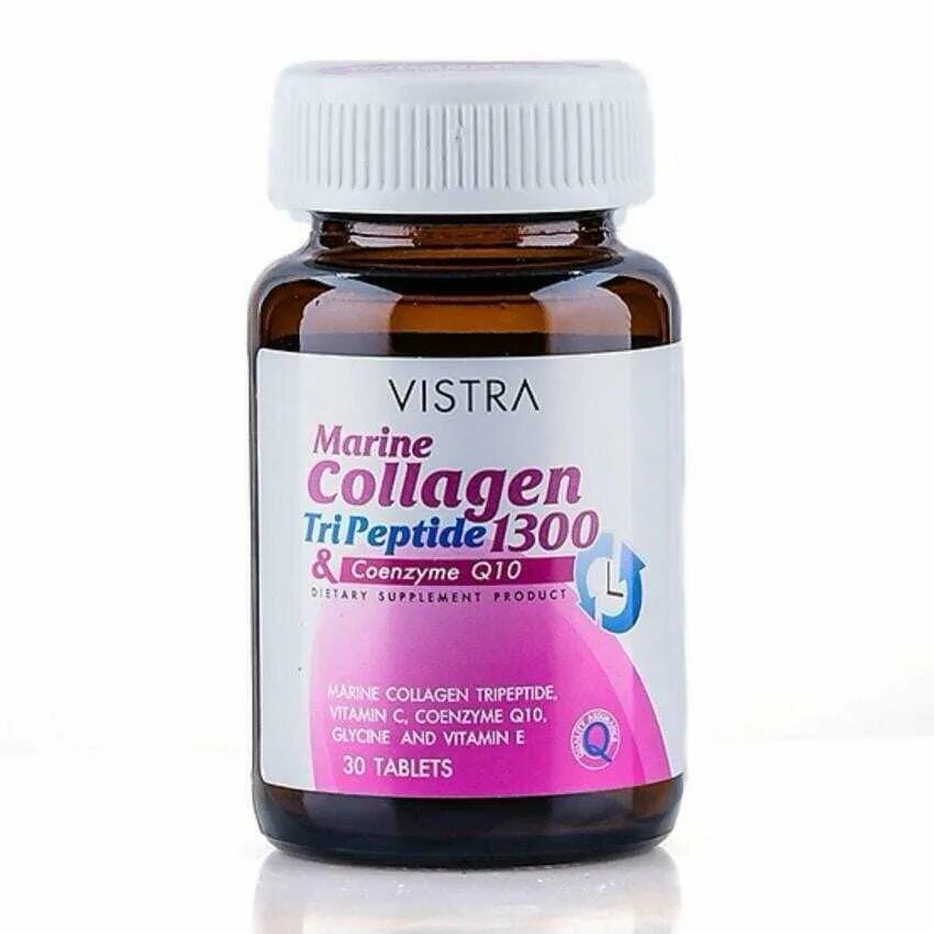 Collagen marine капсулы. Vistra Marine Collagen Tripeptide 1300 Plus q10. Коллагена с витаминами а Тайланд. Коллаген q10 Тайланд витамины. Морской коллаген трипептид.