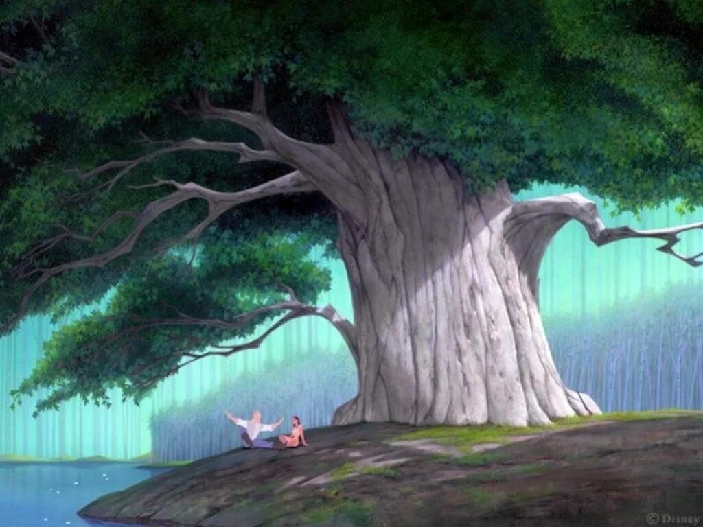 Деревья дисней. Сказочный дуб. Сказочное дерево. Огромный сказочный дуб. Дерево из мультика.