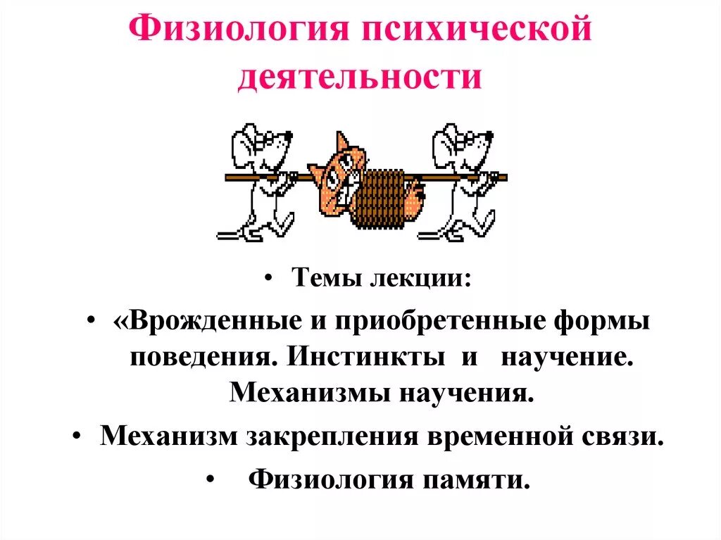 Физиологический инстинкт. Инстинкт это физиология. Физиология умственной деятельности. Врожденные и приобретенные формы поведения. Инстинкт и научение.