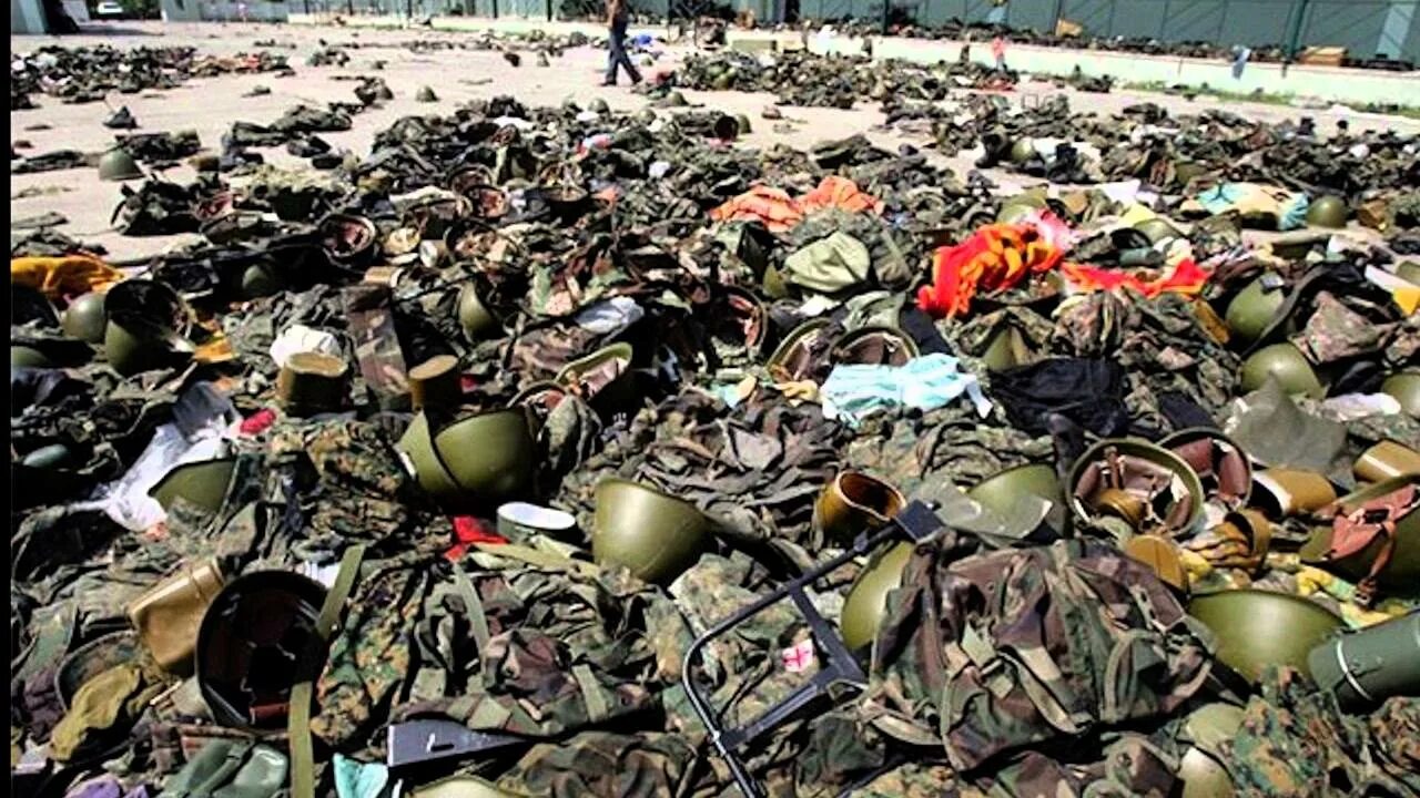 Сколько погибло российская армия. Бегство грузинской армии 2008. Цхинвал август 2008.