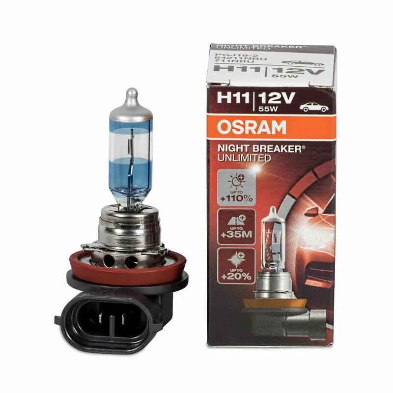 Лампа автомобильная галогенная Osram Night Breaker Unlimited 64211nbu2 h11 55w 2 шт.. Лампа 12v h11 55w pgj19-2 20111 Longtek (64211). Автолампа h11 (55) pgj19-2 12v Osram. Осрам 64211nbu.