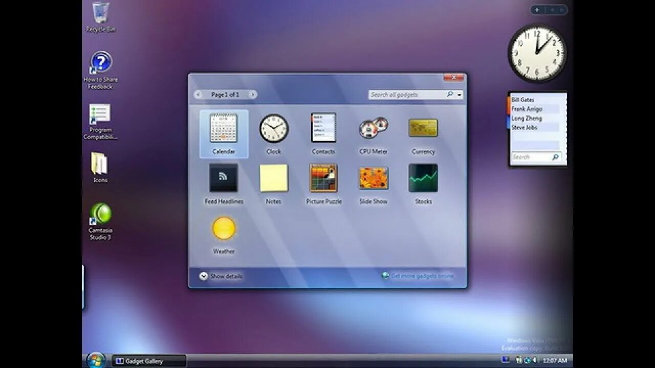 Vista 2025. Гаджеты для windows vista. боковая панель windows. разработка windows vista. интерфейс windows vista боковая панель.