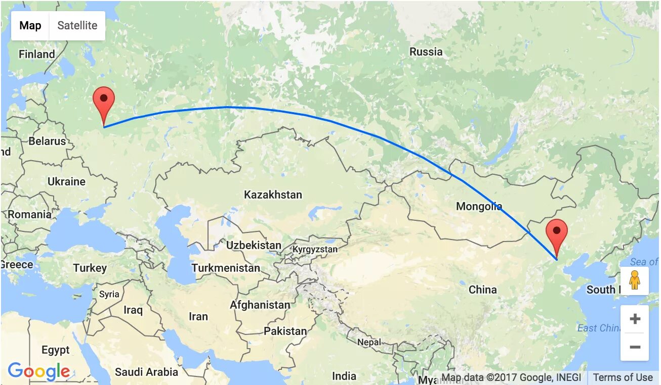 Рейс москва китай самолетом. Маршрут Москва Пекин на самолете. Путь от Москвы до Кореи. От Москвы до Китая. От Москвы до Южной Кореи.