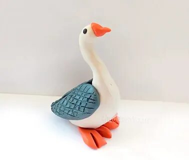 Гусь из пластилина