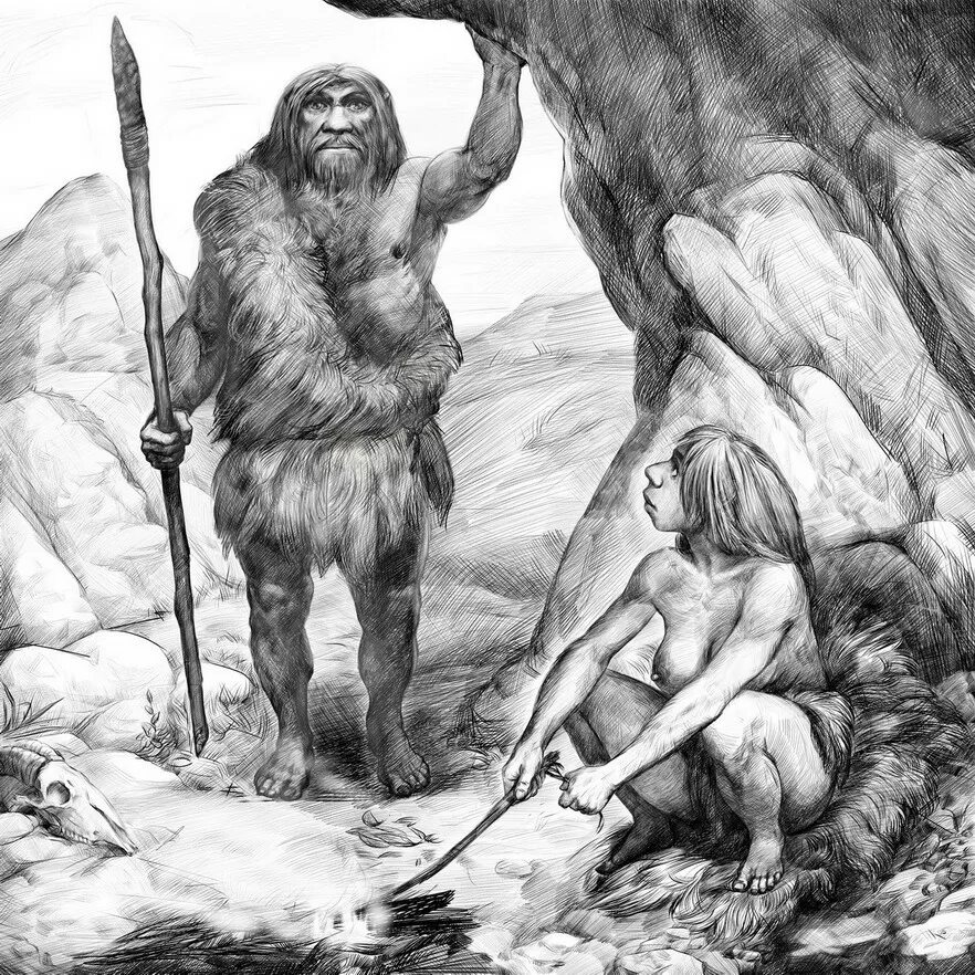 Древние люди. Неандерталец рисунок. Изображение древнего человека. Рисунки древнивачеловека. Нарисовать первобытного