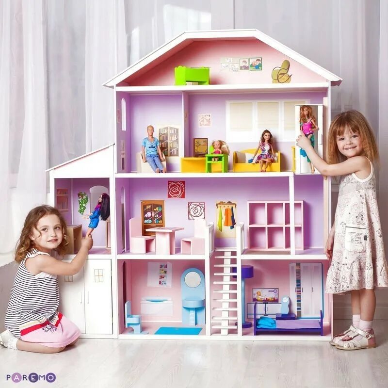 Дом с мебелью продается. Домик Барби Паремо. Barbie кукольный домик fxg54. Домик для кукол Paremo. Кукольный домик большой дом для Барби.