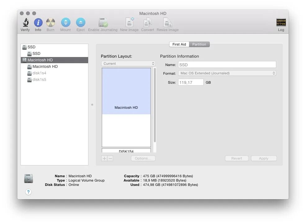 Разделы mac os. Разделы mac os