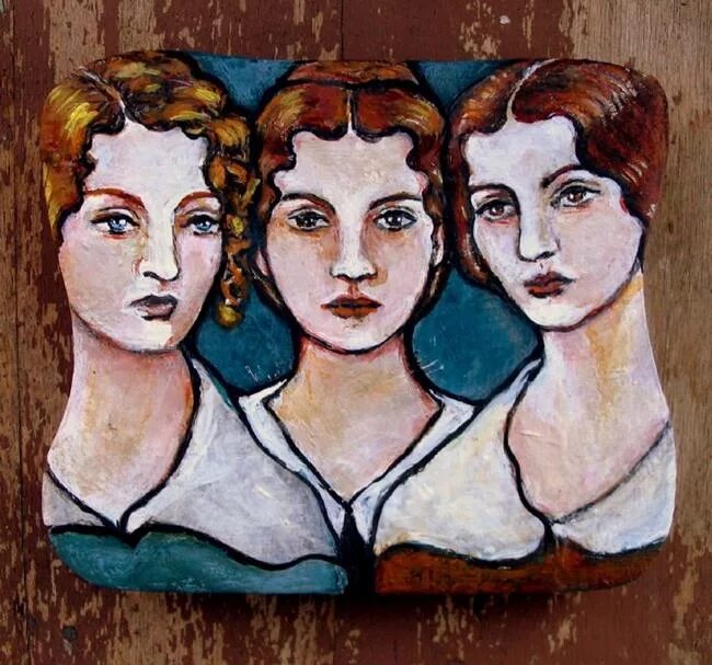 Отец трех сестер. Сестры Бронте. Сестры Бронте портрет. Три сестры Бронте.
