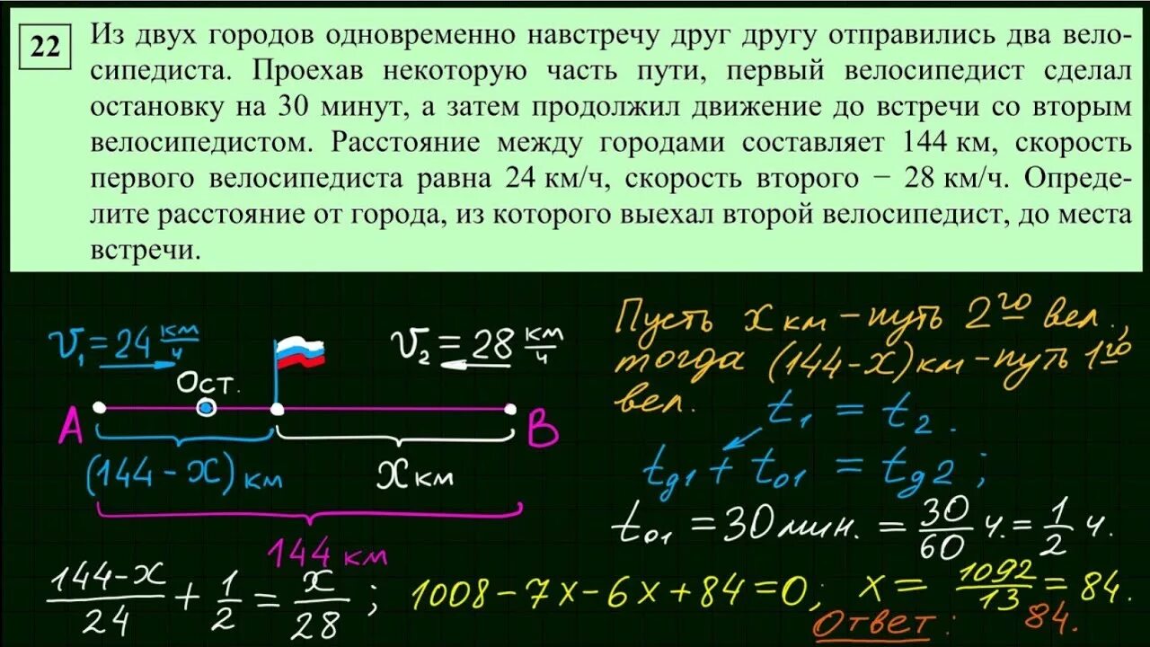 Реши задачу из 2 городов вышли одновременно. Из двух городов одновременно. Решение задачи про велосипедистов из ОГЭ. Из двухтгородов одновременно. 2 Задача из ОГЭ по математике.