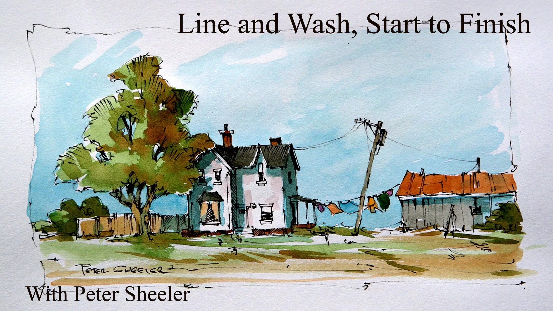 Peter washes. Художник Peter Sheeler. Peter Sheeler рисунки. Line and Wash Watercolor. Peter Sheeler репродукции картин.