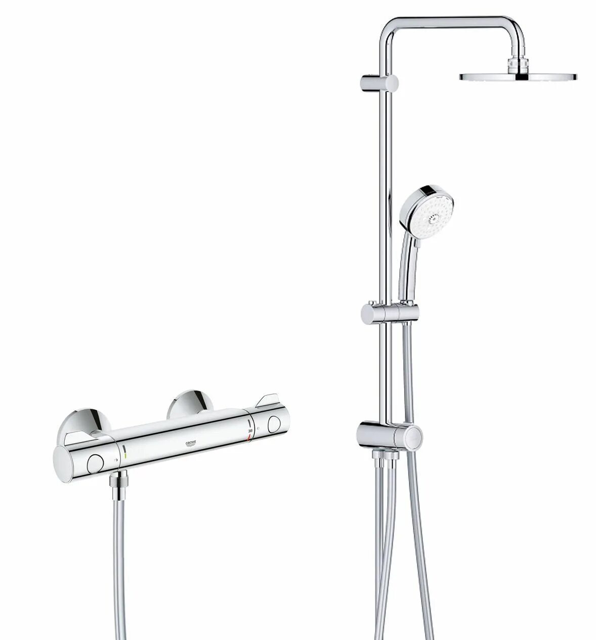 Термостатом grohe euphoria. Душевая система с термостатом для ванны grohe euphoria 27475001. душевая стойка grohe euphoria 260 27475001. душевая система grohe euphoria 260 с термостатом 27475001. душевая система с термостатом для ванны, grohe euphoria 260, хром (27475001).