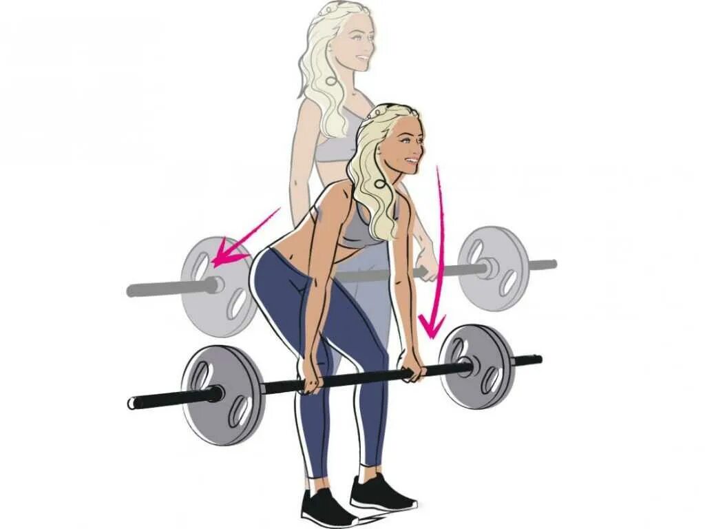 Тяга штанги девушки. Румынская становая тяга со штангой техника выполнения. румынская становая тяга со штангой для девушек. румынская становая тяга техника выполнения. dead lift (румынская тяга).