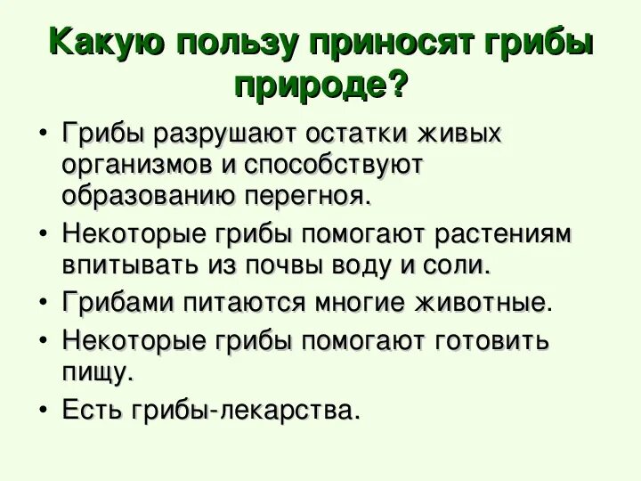 И какую пользу они приносят