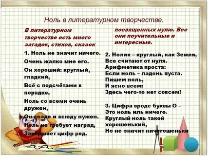 Как называют нулевые