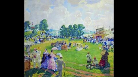 Картина кустодиева гуляние 1922