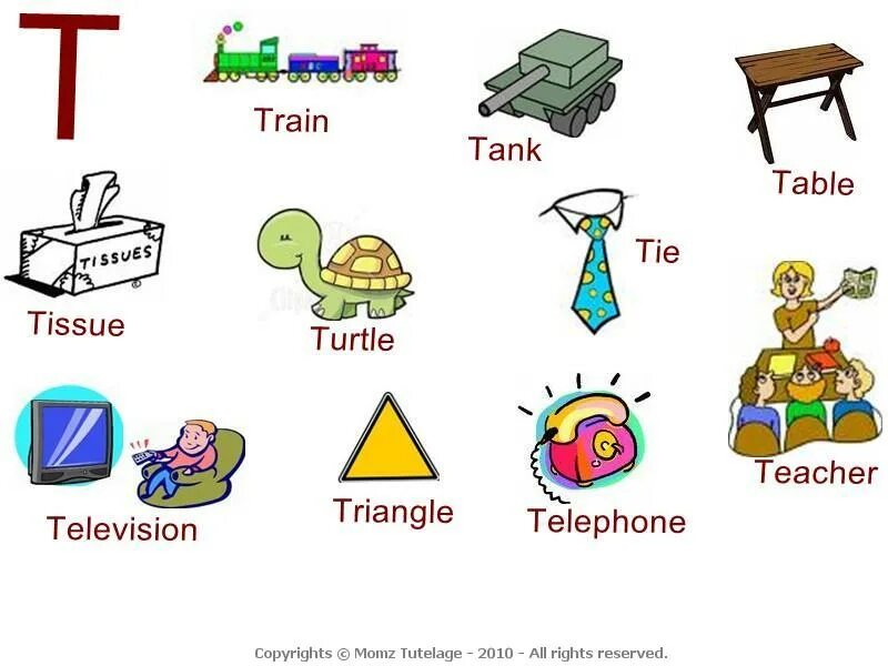 T Words for Kids. Буква t в английском языке. English Words starting with t. Words with Letter t.