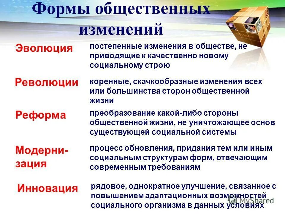 Процессы глобализации. Конспект социальный прогресс. Преобразования современного общества. Преобразования современного общества. Трансформация образования.